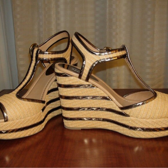 Coach Geneva Stripe Wedge Platform Sandal - Picture 4 of 6